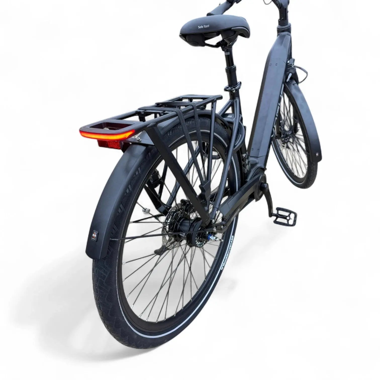 Vogue Prestige – Elektrische Unisex Elektrische Fiets 28 inch – 48 cm – MOTINOVA Middenmotor 80Nm – V-Snaar Aandrijving – 14,5Ah Accu – Mat Zwart - AE-trading