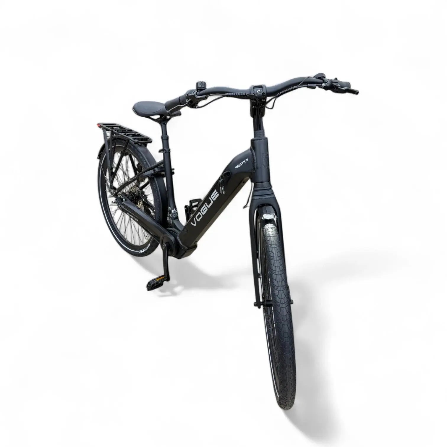 Vogue Prestige – Elektrische Unisex Elektrische Fiets 28 inch – 48 cm – MOTINOVA Middenmotor 80Nm – V-Snaar Aandrijving – 14,5Ah Accu – Mat Zwart - AE-trading