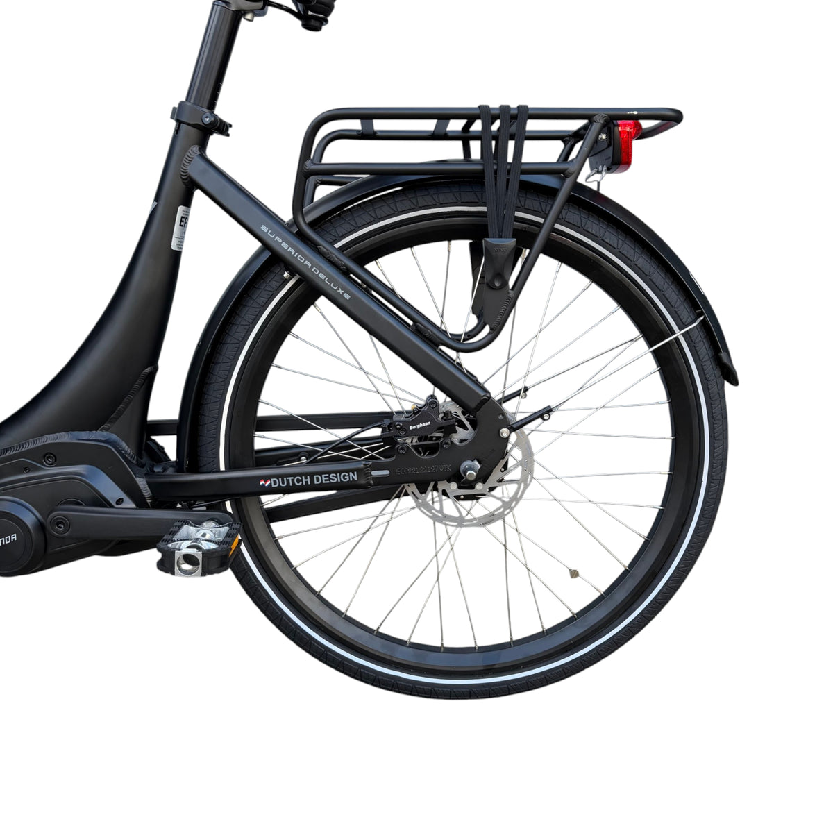 Vogue Superior Deluxe Elektrische Bakfiets - Mat Zwart - 50 cm - AE-trading