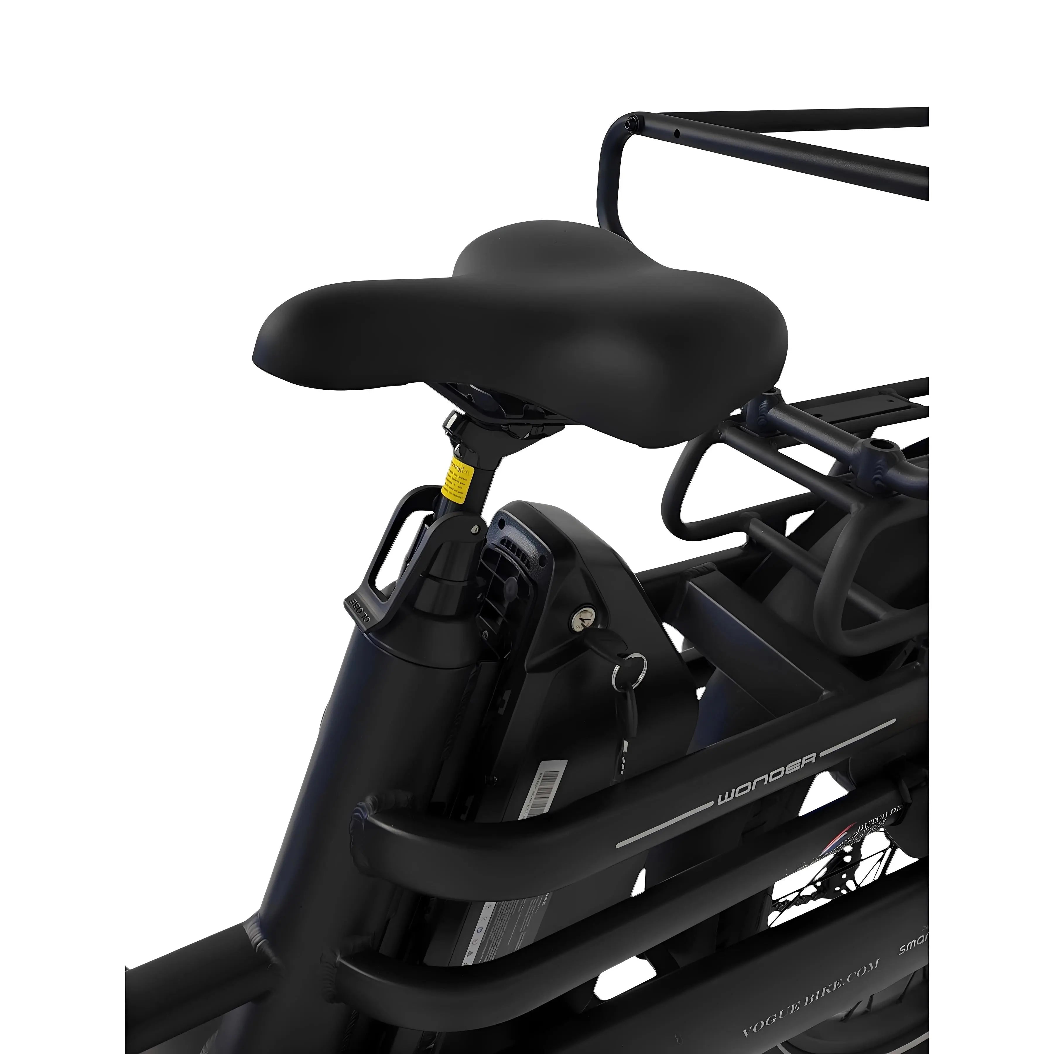 Vogue Wonder 2026 - Mat Zwart - Elektrische Longtail - 460Wh - AE-trading