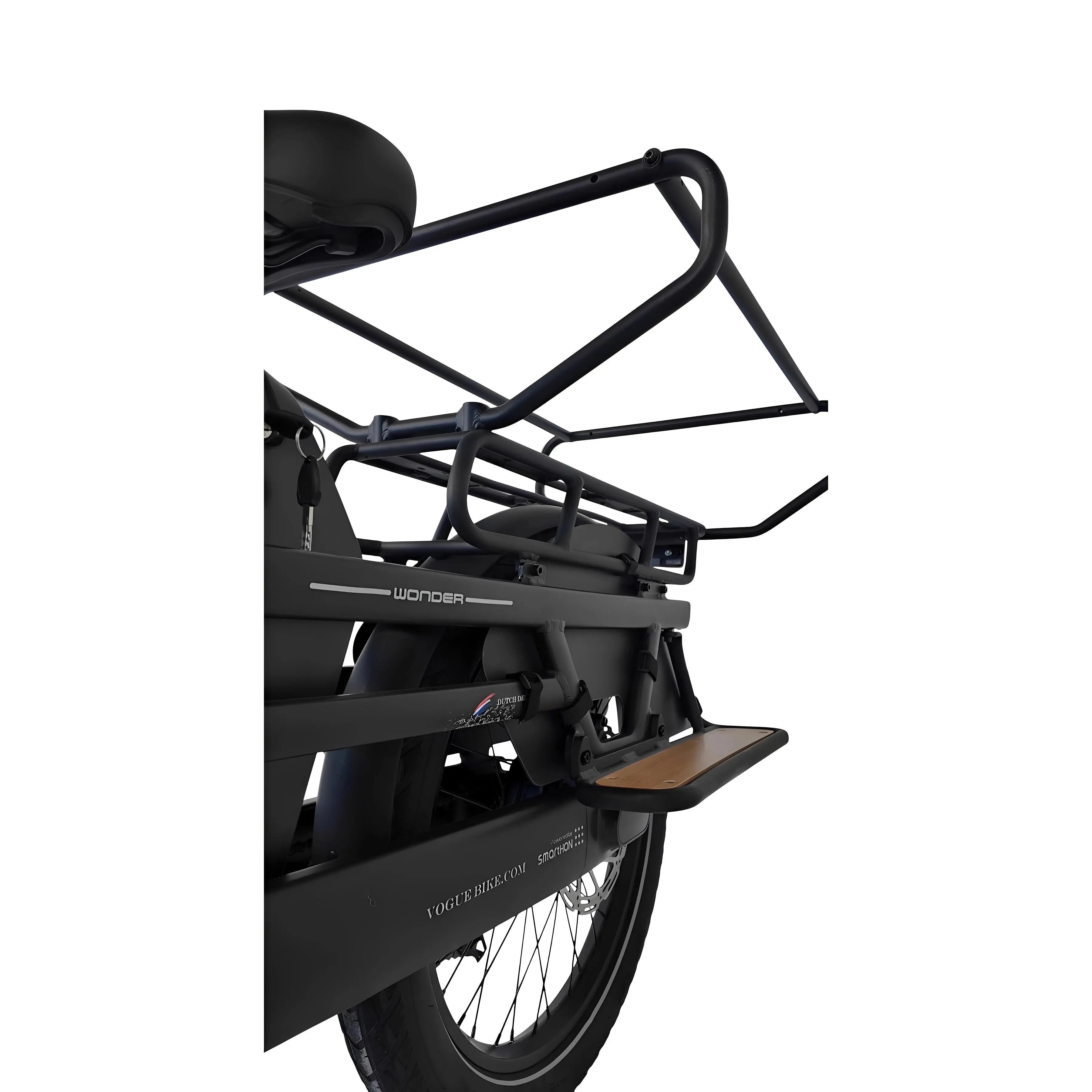 Vogue Wonder 2026 - Mat Zwart - Elektrische Longtail - 460Wh - AE-trading