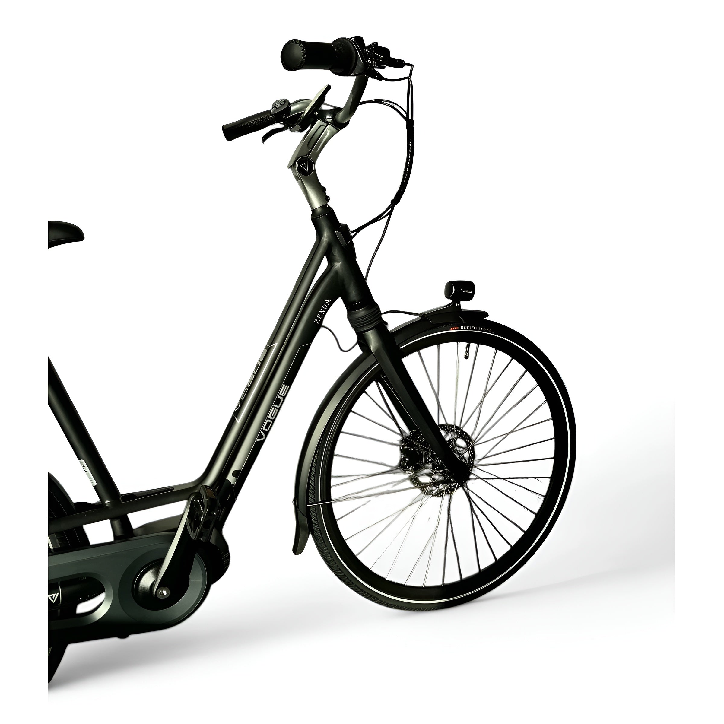 Vogue Zenda Elektrische Fiets E-bike met Hydraulische Remmen 51cm 576Wh 16Ah - Mat Zwart