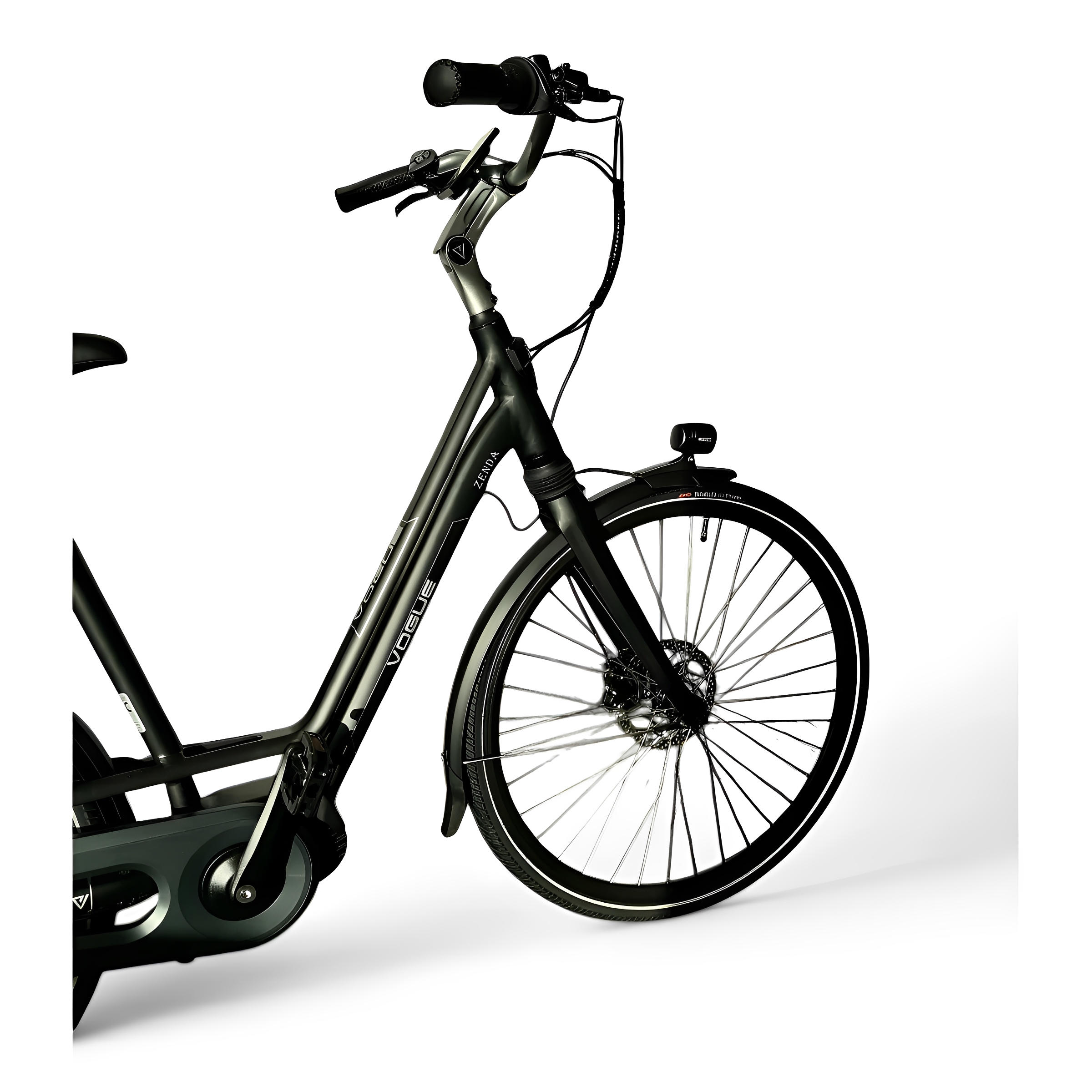 Vogue Zenda Elektrische Fiets E-bike met Hydraulische Remmen 51cm 576Wh 16Ah - Mat Zwart - AE-trading