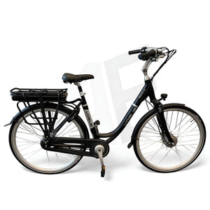 Vogue Premium Elektrische Fiets 7SP 53cm Lage Instap - Mat Zwart - AE-trading