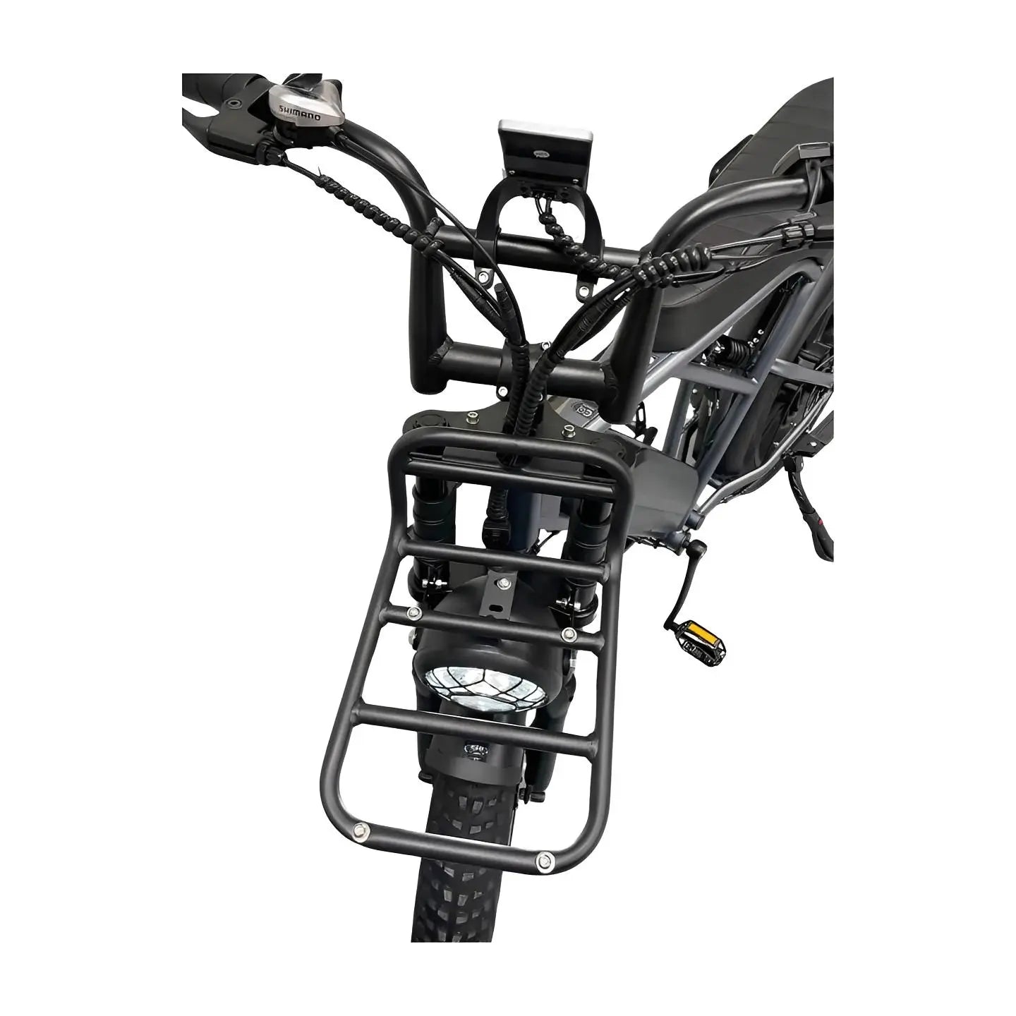 Voorrekje Ouxi C80, V8, H9, C90, V20 (Pro) Fatbike Zwart Origineel Bagagedrager - AE-trading