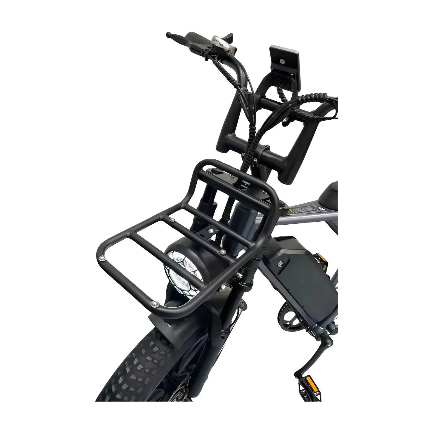 Voorrekje Ouxi C80, V8, H9, C90, V20 (Pro) Fatbike Zwart Origineel Bagagedrager - AE-trading