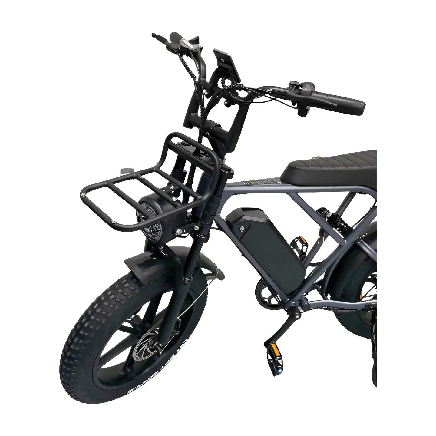 Voorrekje Ouxi C80, V8, H9, C90, V20 (Pro) Fatbike Zwart Origineel Bagagedrager - AE-trading