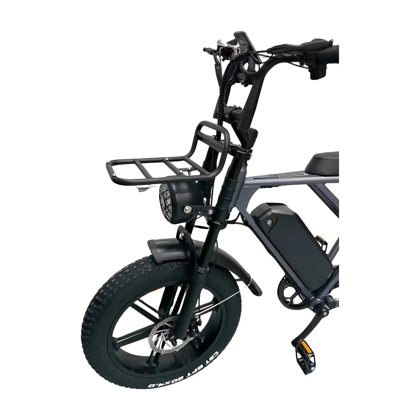 Voorrekje Ouxi C80, V8, H9, C90, V20 (Pro) Fatbike Zwart Origineel Bagagedrager - AE-trading