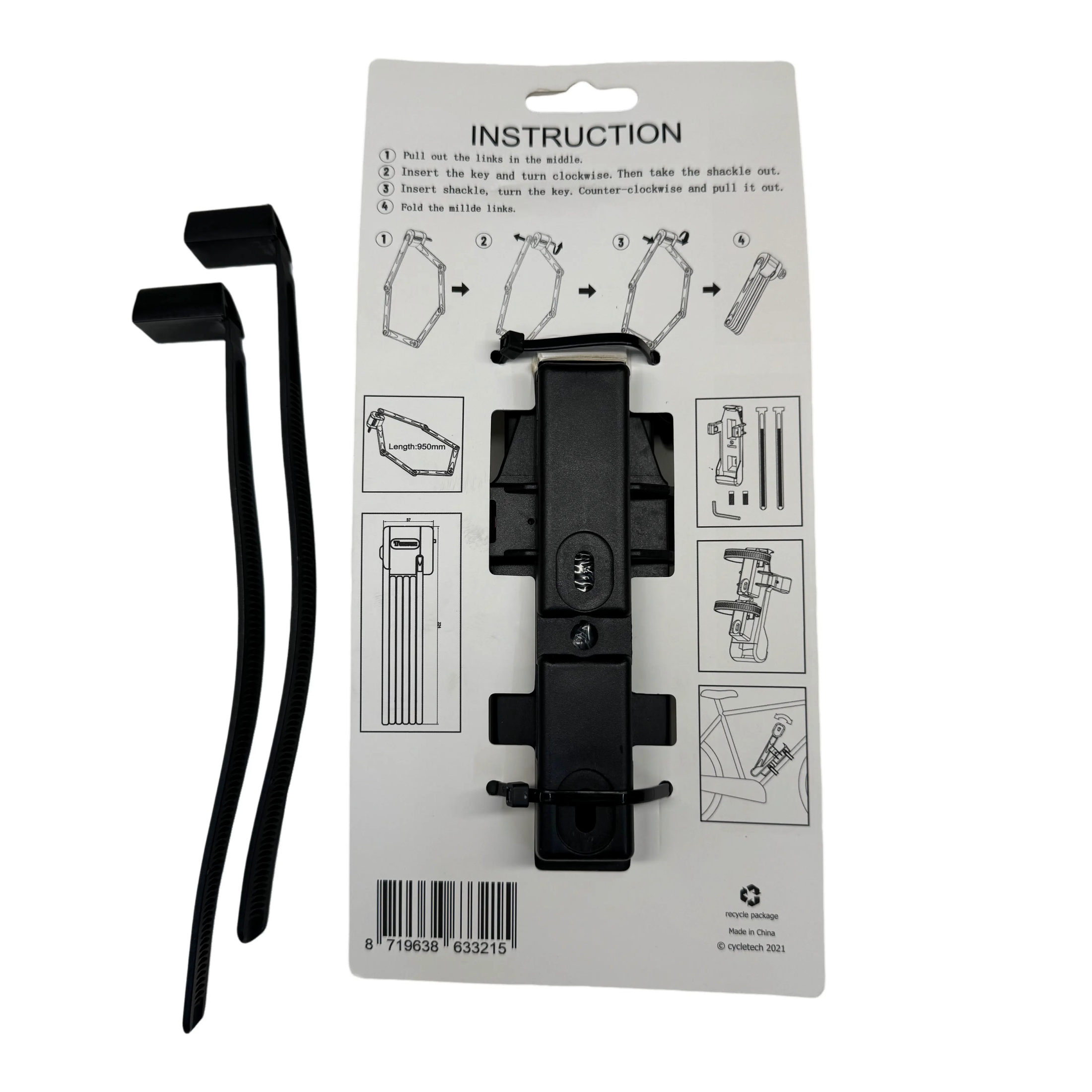 Vouwslot Fatbike ART2 Falkx 95cm - AE-trading