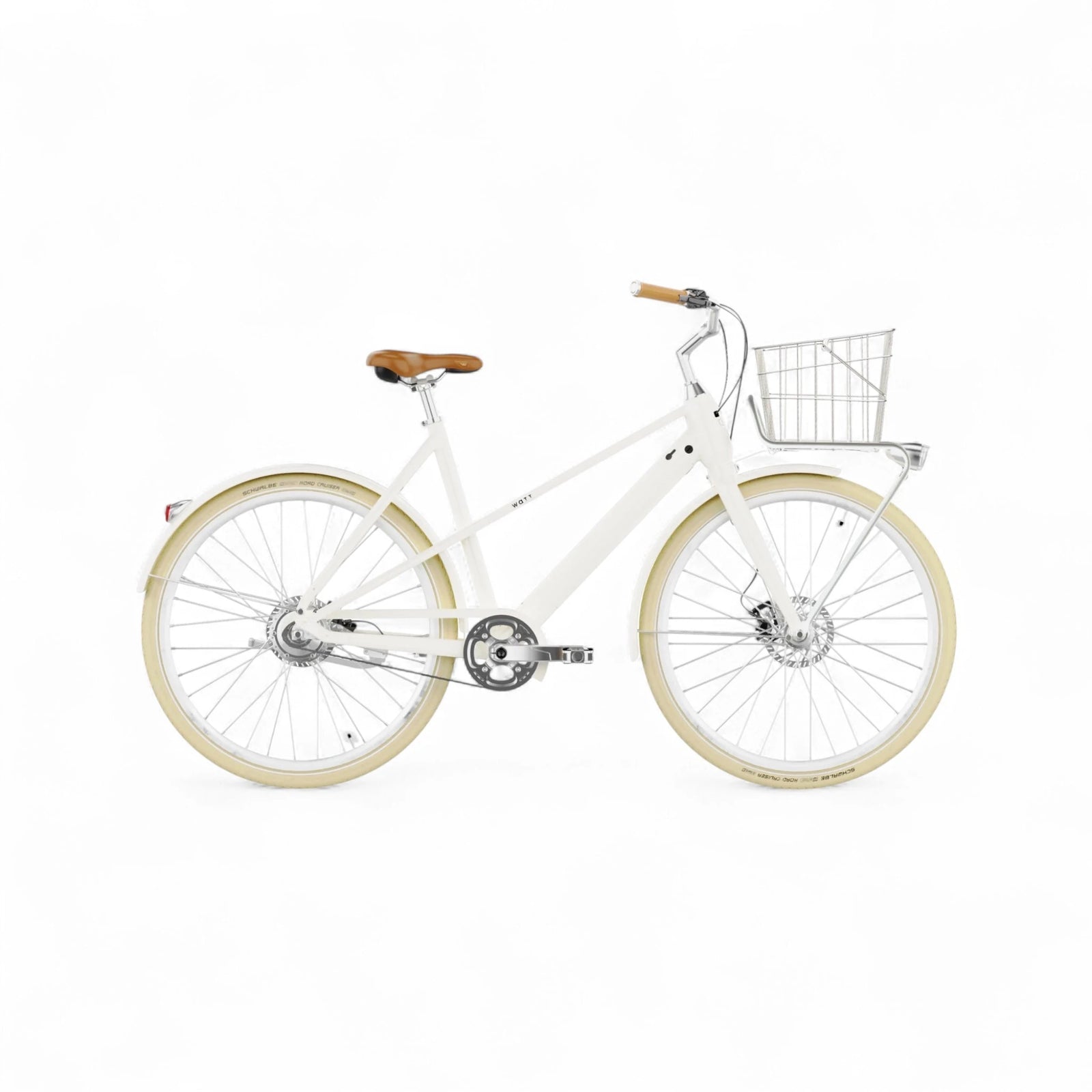 WATT E-bike Valencia Medium 50 cm – Elektrische Fiets – Parelwit – 28 inch – 250W – 36V – Shimano Nexus 7 Versnellingen – Actieradius 70-120 km – - AE-trading