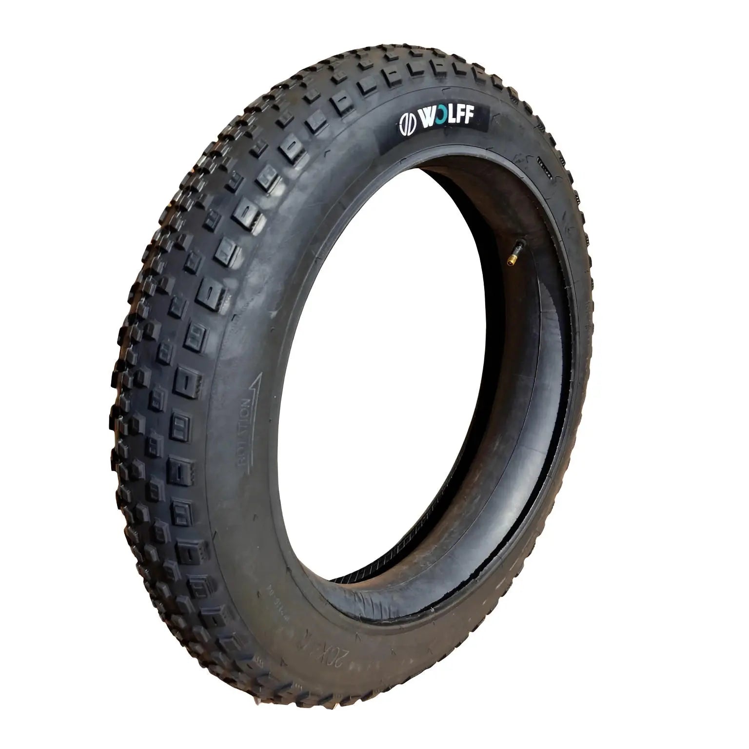 WOLFF Fatbike buitenband, zwart, 20x4.00, ETRTO 100-406, W2116 - AE-trading