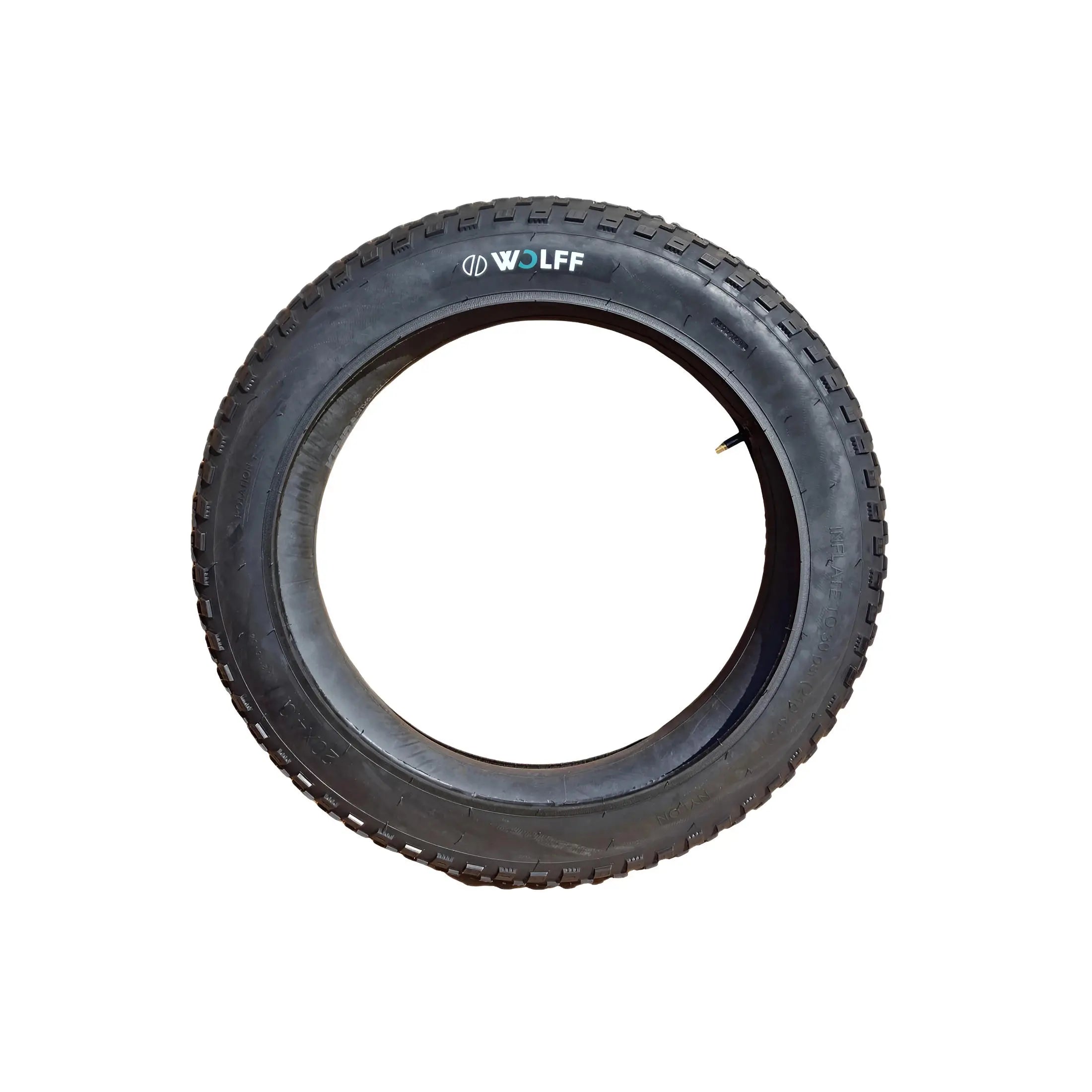 WOLFF Fatbike buitenband, zwart, 20x4.00, ETRTO 100-406, W2116 - AE-trading