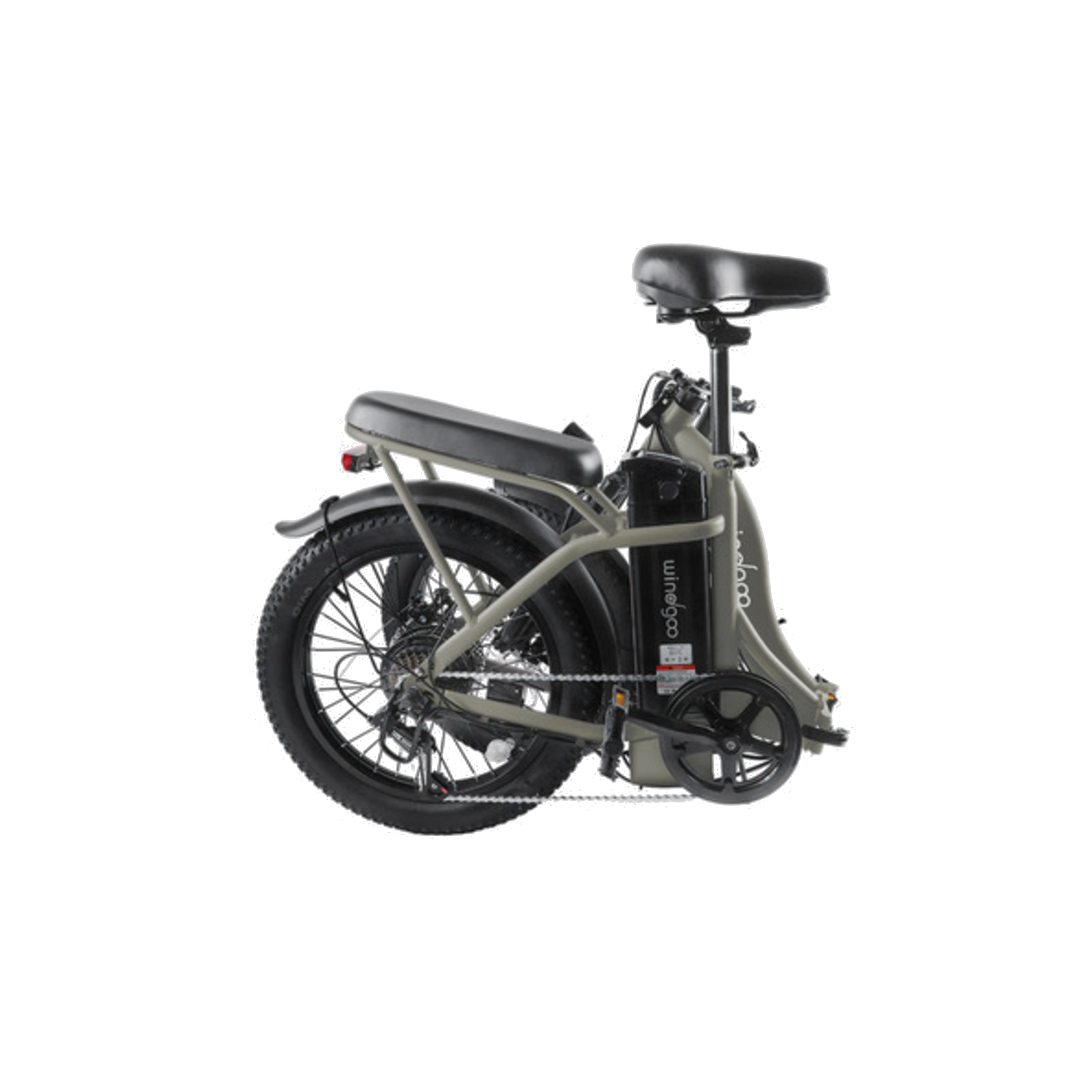 Windgoo E20 - Elektrische Fatbike-Vouwfiets - Donkerbruin - 20x3 inch - 120 kg Draagvermogen - Accu 450Wh 36V, 12.5Ah - 250W Motor - 7 Shimano Versnellingen - Dubbele Schijfremmen