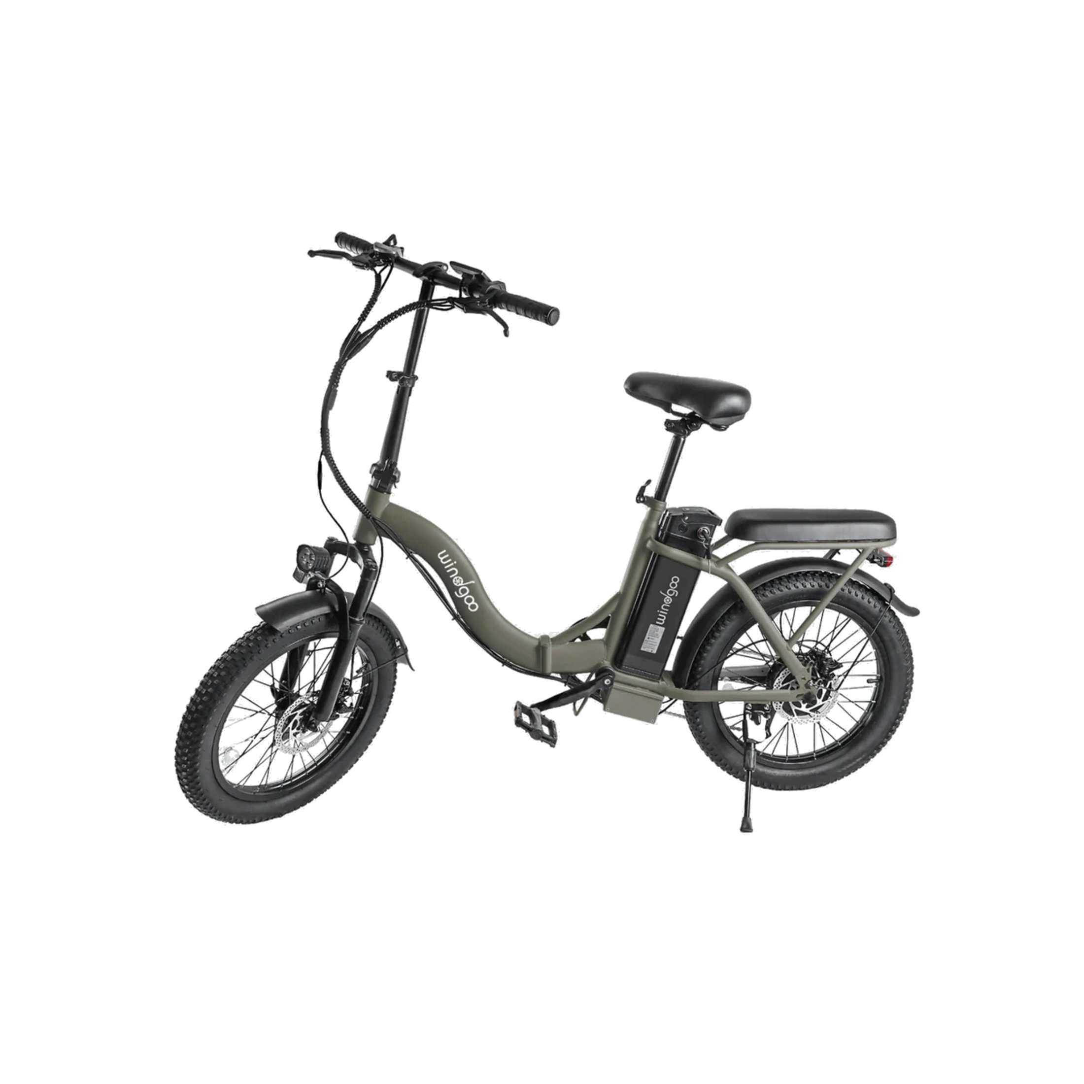 Windgoo E20 - Elektrische Fatbike-Vouwfiets - Donkerbruin - 20x3 inch - 120 kg Draagvermogen - Accu 450Wh 36V, 12.5Ah - 250W Motor - 7 Shimano Versnellingen - Dubbele Schijfremmen