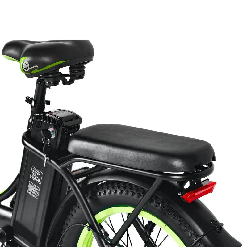 Windgoo E20 Elektrische Vouwfiets Fatbike Zwart Groen - AE-trading