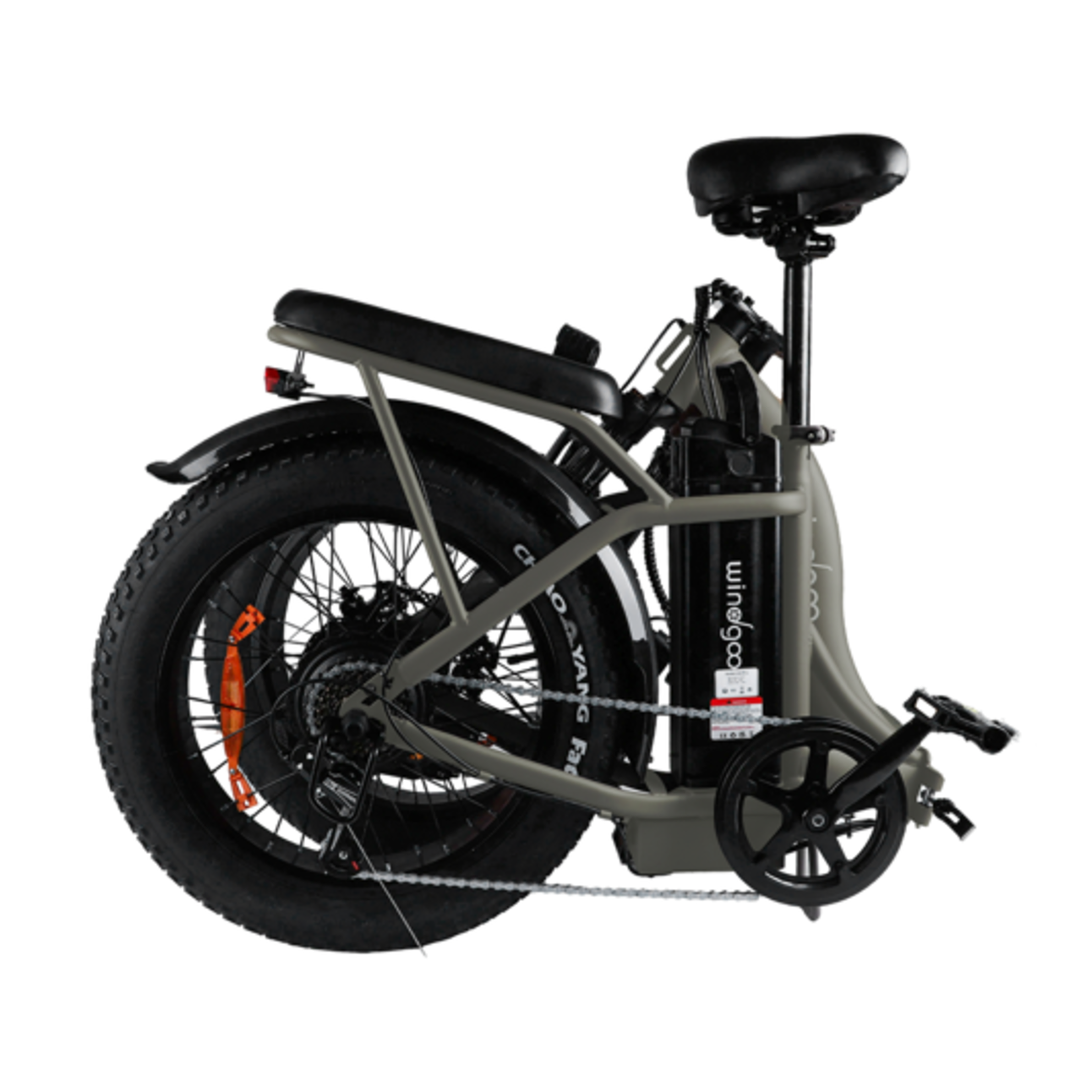 Windgoo E20 Pro - Elektrische Fatbike-Vouwfiets - Donkergrijs - 20x4 inch - 120 kg Draagvermogen - Accu 450Wh 48V, 12.5Ah - 250W Motor - 7 Shimano Versnellingen - Dubbele Schijfremmen