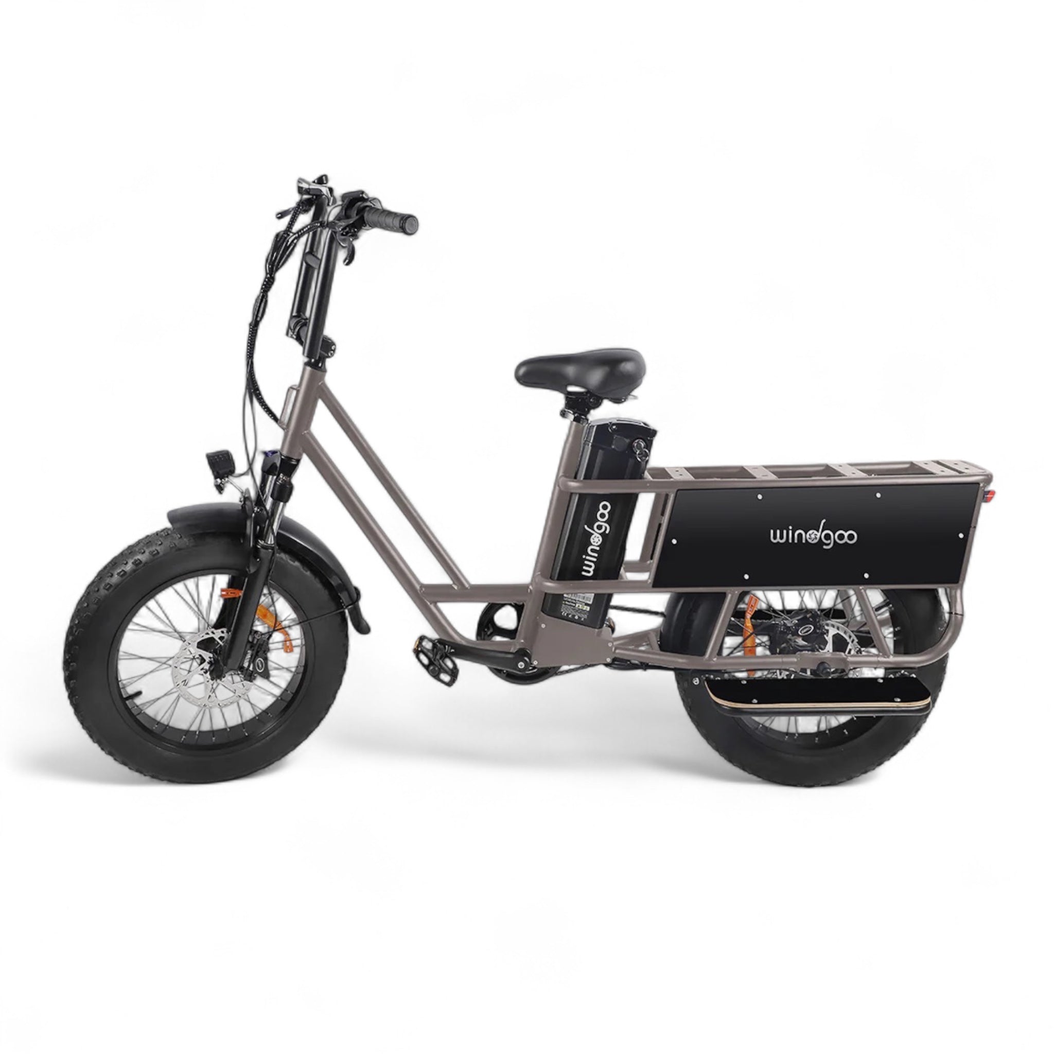 Windgoo F30 – Elektrische Vouwfiets – Grijs – 14 inch – 250W – 36V – 7 Versnellingen – Actieradius 60-80 km – Frame 14 inch - AE-trading