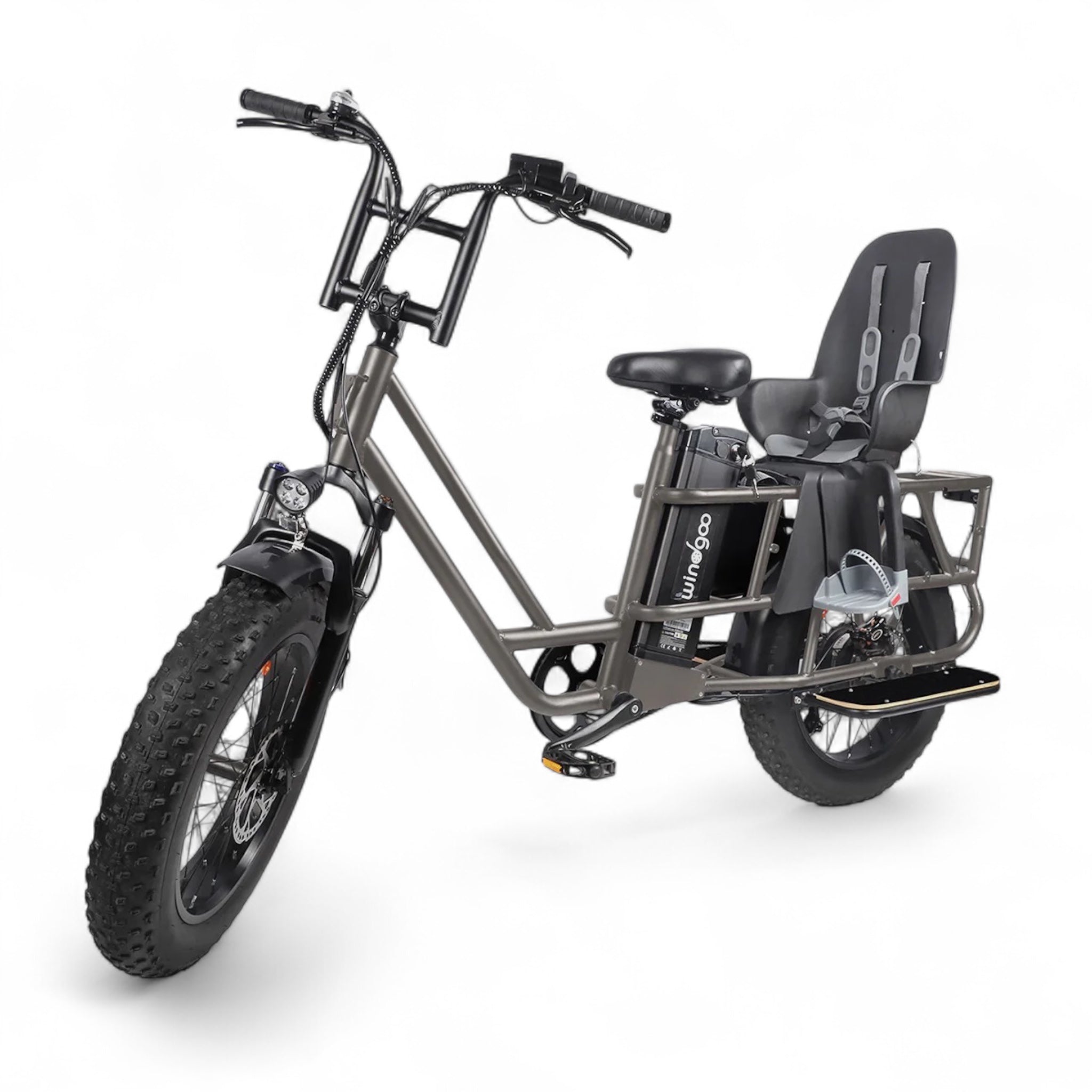 Windgoo F30 – Elektrische Vouwfiets – Grijs – 14 inch – 250W – 36V – 7 Versnellingen – Actieradius 60-80 km – Frame 14 inch - AE-trading