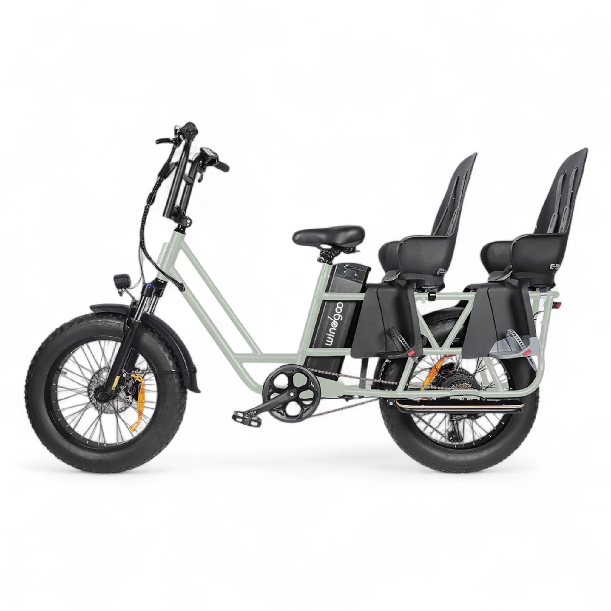 Windgoo F30 – Elektrische Vouwfiets – Lichtgrijs – 14 inch – 250W – 36V – 7 Versnellingen – Actieradius 60-80 km – Frame 14 inch - AE-trading