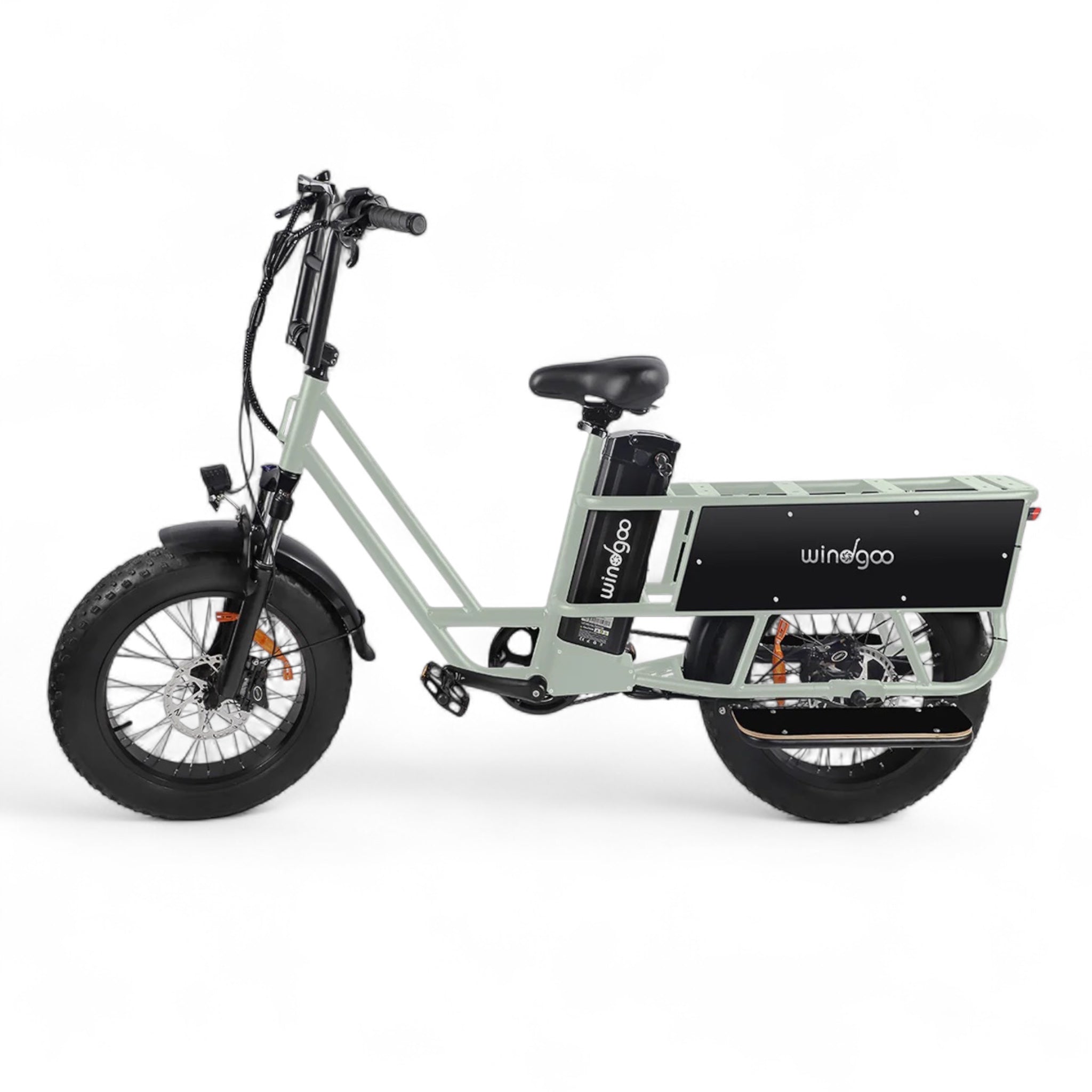 Windgoo F30 – Elektrische Vouwfiets – Lichtgrijs – 14 inch – 250W – 36V – 7 Versnellingen – Actieradius 60-80 km – Frame 14 inch - AE-trading