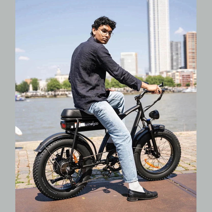 Windgoo F5 Fatbike Zwart 15Ah 250W met app