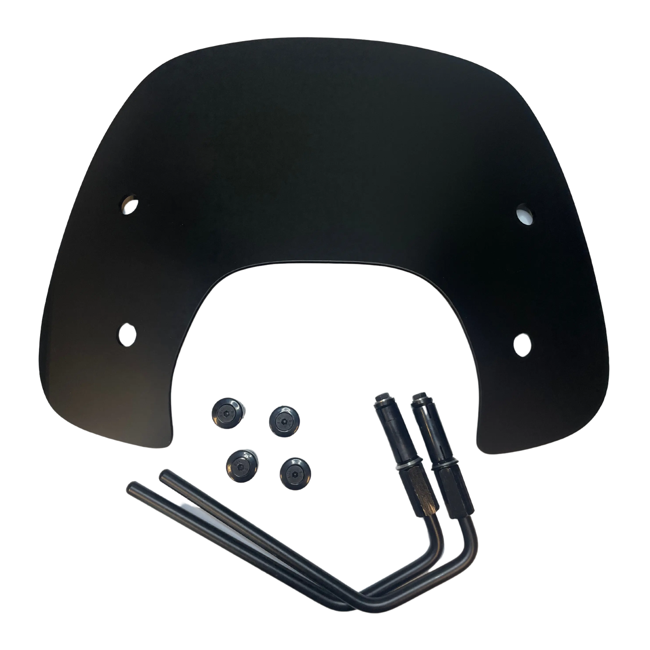 Windscherm laag zwart smoke mat Vespa Sprint compleet - SPHIDER™