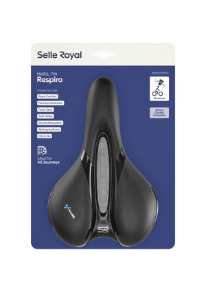 Selle Royal zadel Respiro Moderate 5131 zwart - AE-trading