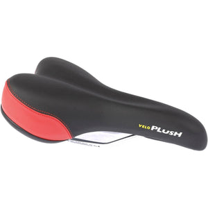 Velo zadel Plush Sport VL-3011 zwart/rood - AE-trading