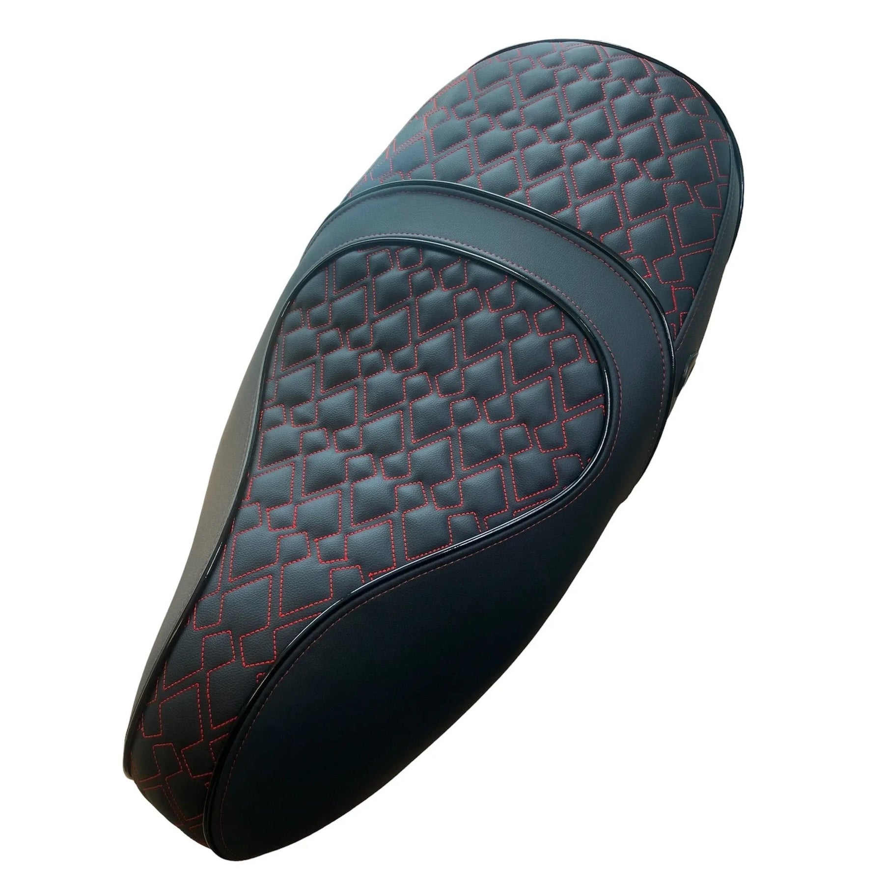 Zadel Vespa Sprint Primavera Custom rood dubbel Aston Martin - high quality - AE-trading