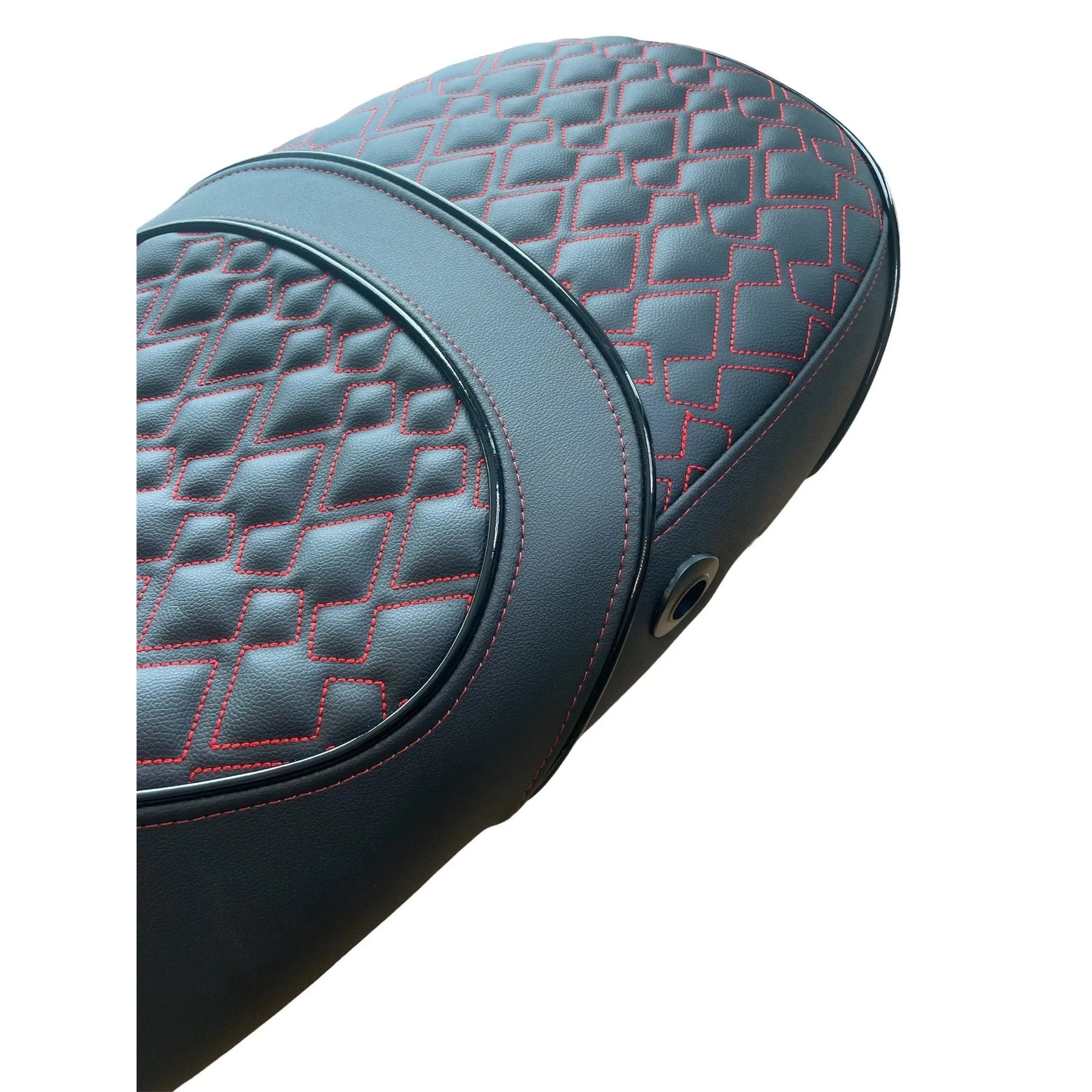 Zadel Vespa Sprint Primavera Custom rood dubbel Aston Martin - high quality - AE-trading