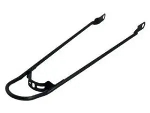 spatbordstang 28" met bumper. Montage op frame dmv M5 boutje. mat zwart - AE-trading