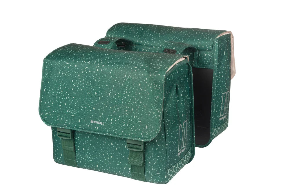 Basil fietstas dubbel Flair groen 35L - AE-trading