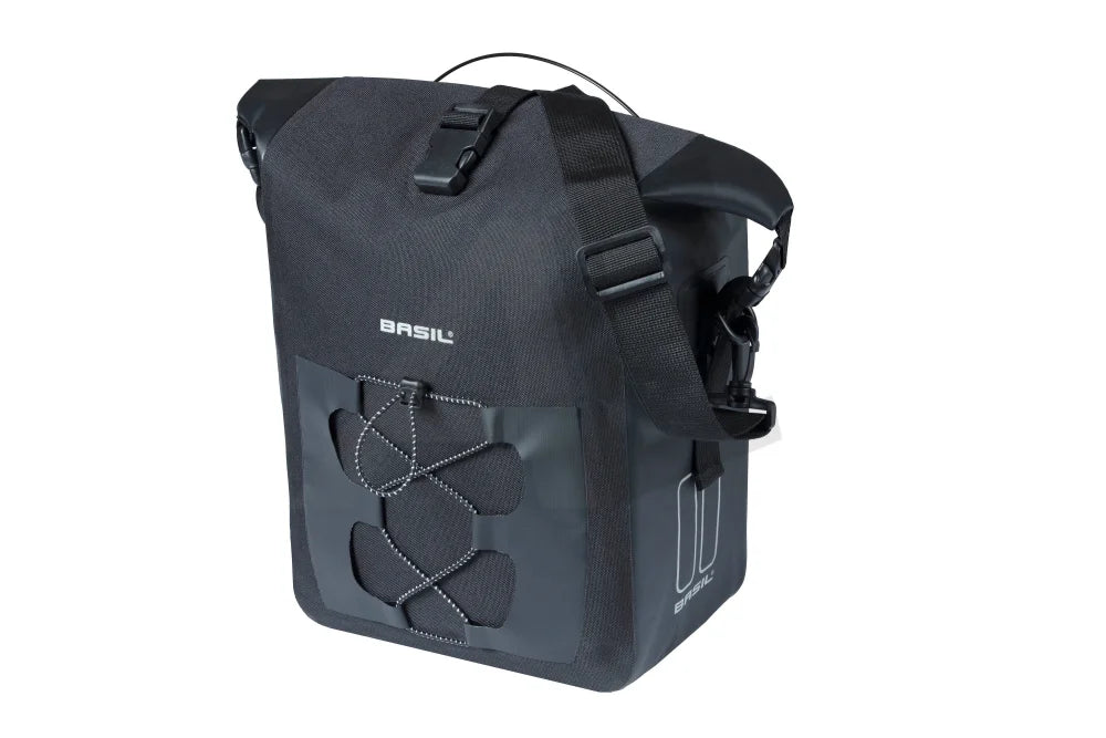 Basil fietstas enkel Navigator MIK Studs M zwart 14L - AE-trading