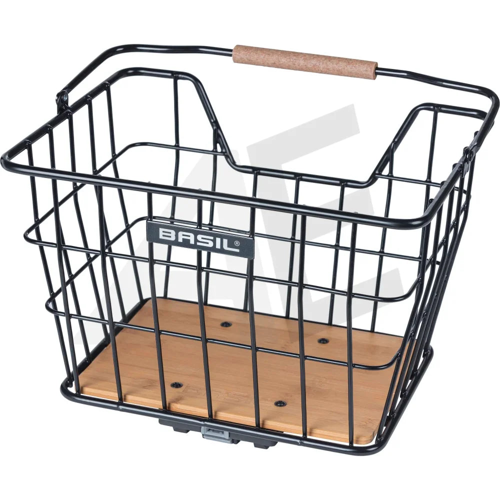 Basil mand Nordland MIK 23L zwart/bruin 33x23,5x19,5cm - AE-trading