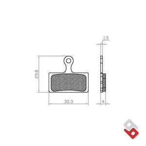 Remblokset Brenta Br22 Pt Knaap/Rdt/Don Souris Capo Fatbike Performance (E Mark) - AE-trading