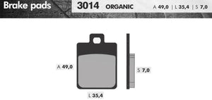 Remblokset Brenta Br3014 Lxv, Vespa S, Lx, Zip Sp,Fiddle 3, Symphony St, Sr, Jet 14 (E Mark) - AE-trading