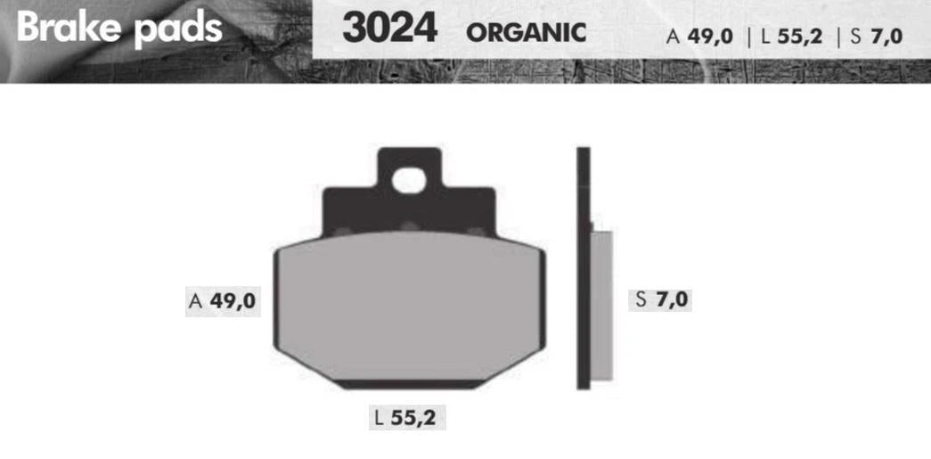 Remblokset Brenta Br3024 Gts, Gts 125 300, Gtv,Run180, Mp3 (E Mark) - AE-trading