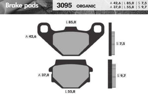 Remblokset Brenta Br3095 Agility16, People S, Super 8, Super 9, Django 125 (E Mark) - AE-trading