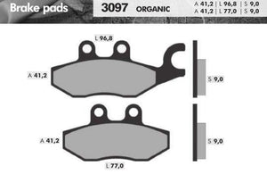 Remblokset Brenta Br3097 Medley, Mp3, X10, (E Mark) - AE-trading