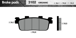 Remblokset Brenta Br3102 People S, X Town (E Mark) - AE-trading