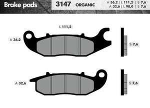 Remblokset Brenta Br3147 Niu Niu N1 S Voor Honda Cbf 125 Cbr 125 (E Mark) - AE-trading