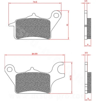 Remblokset Brenta Br3178 Tricity, Mbk Tryptik (E Mark) - AE-trading