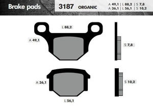 Remblokset Brenta Br3187 Gpr, Rieju,Rs50 (E Mark) - AE-trading
