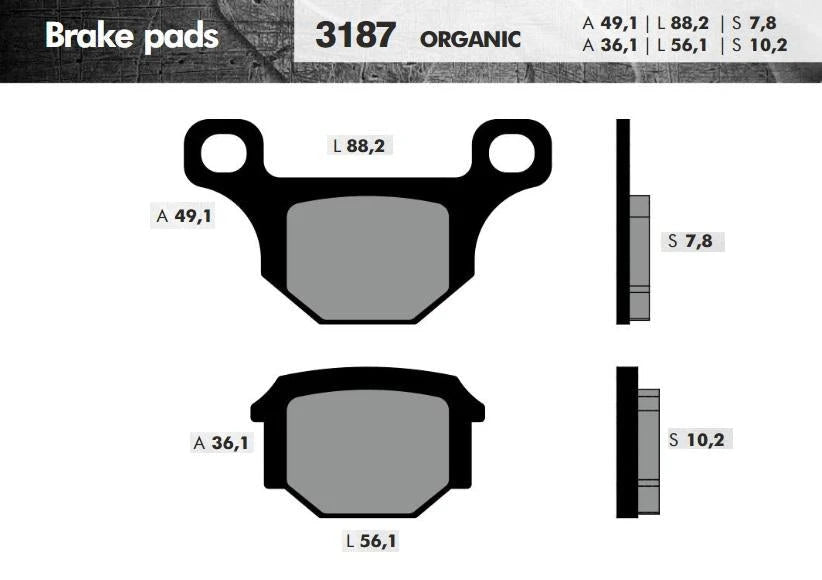 Remblokset Brenta Br3187 Gpr, Rieju,Rs50 (E Mark) - AE-trading
