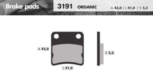 Remblokset Brenta Br3191 Handrem, Fuoco, Mp3, Africatwin, (E Mark) - AE-trading