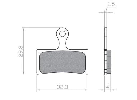 Remblokset Brenta Br422 Knaap/Rdt/Don Souris Capo Fatbike Gesinterd (E Mark) - AE-trading