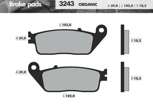 Remblokset Brenta 3243 Xmax 125 400, Honda Sh, Xciting, Aprilia Sxr (E Mark) - AE-trading