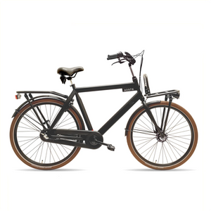Avalon Style Heren 58cm. Kleur: zwart. Uitvoering: Shimano Rollerbrake 7 speed. Met oa: Aluminium frame, Rodi G13 velgen, zwarte rvs G13 spaken, CST banden, Hesling xcero kettingkast, THUN trapas en crankstel, alu achterdrager, Axa ART slot, inclusief... - AE-trading