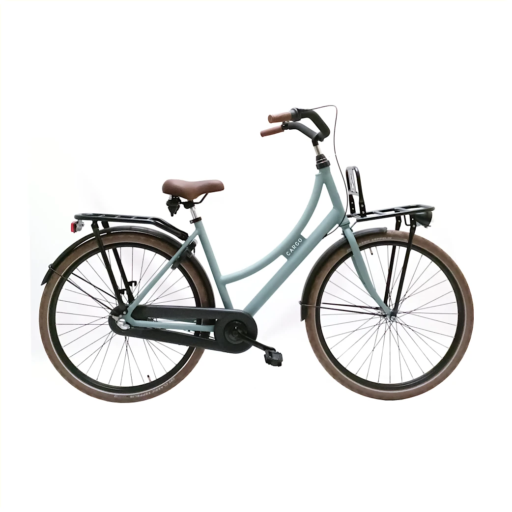 Avalon Cargo D57cm. Kleur: Emerald groen. Uitvoering: Shimano R3/remnaaf. Met oa: Aluminium frame, Stuurslot, dubbele standaard, Rodi G13 velgen, Zwarte G13 spaken, CST Zeppelin 2.0 banden, Hesling kettingkast, THUN trapas en crankstel, alu voordrage... - AE-trading