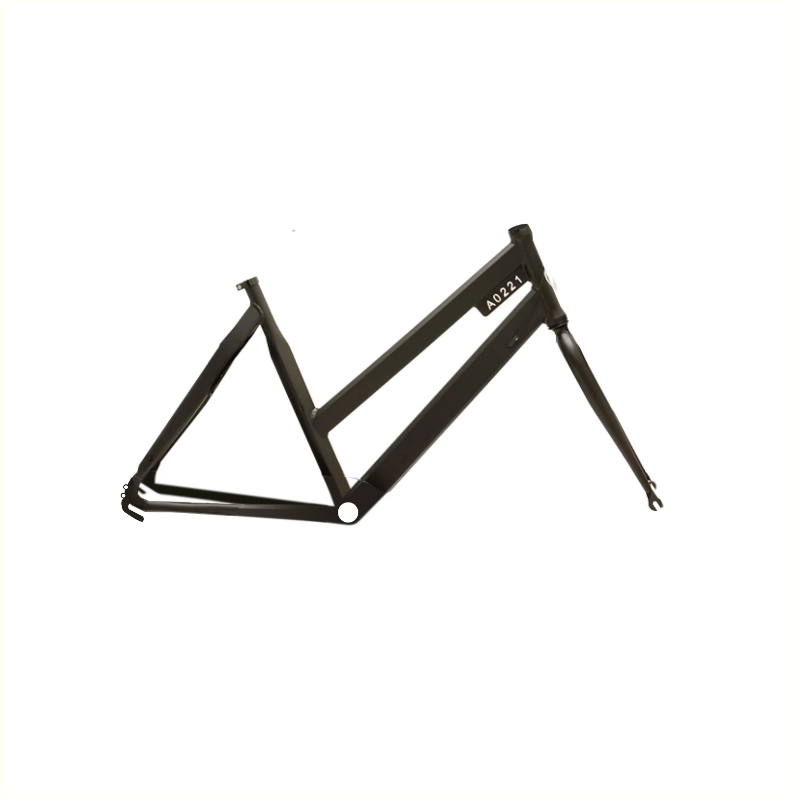 Frame Style D54cm en voorvork, voor BSA trapas. mat zwart. - AE-trading